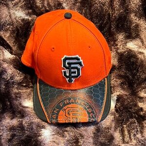 Orange SF Baseball Cap